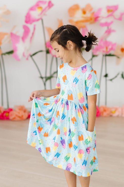 sweet-treat-s-s-pocket-twirl-dress Mila &  Rose - Sophia's Style-Sweet Treat S/S Pocket Twirl Dress-6-12M--1